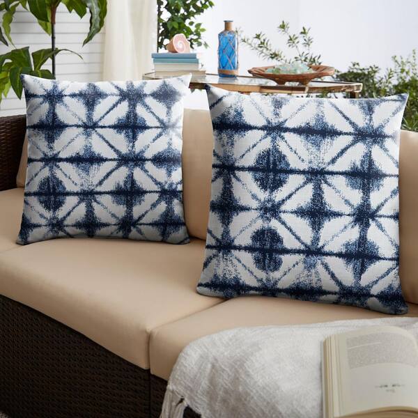 SUNBRELLA popular MIDORI INDIGO pillow cover|145256-0001|Sunbrella Indoor Outdoor|Shibori Blue and White Pillow Cover|Sunbrella Cushions|Oba Canvas