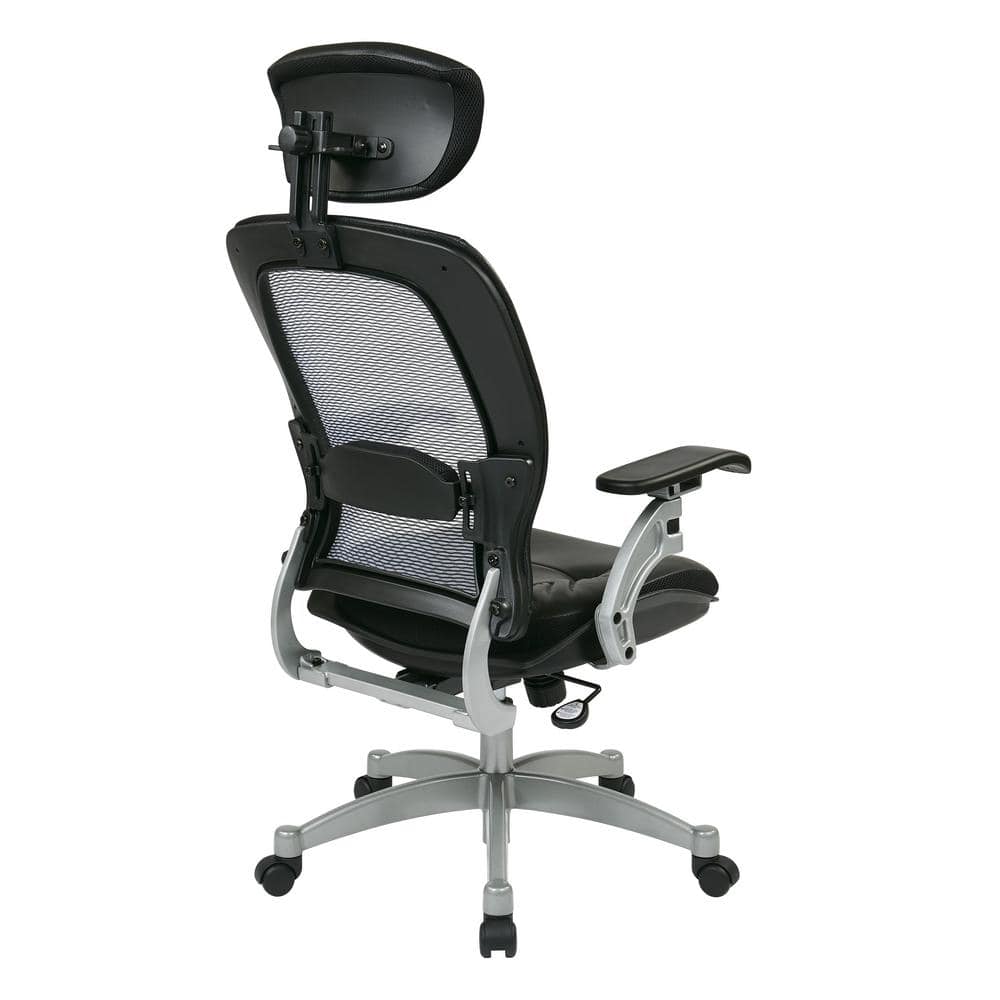 Platinum Executive High-Back Swivel Chair with Leather & Mesh
