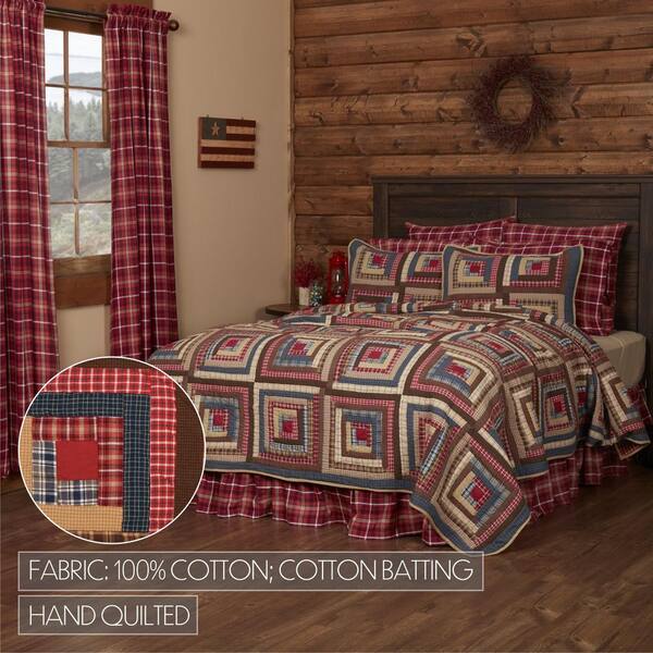 Lavish Home Quilted Cotton Burgundy Heat/Flame Resistant Oversized