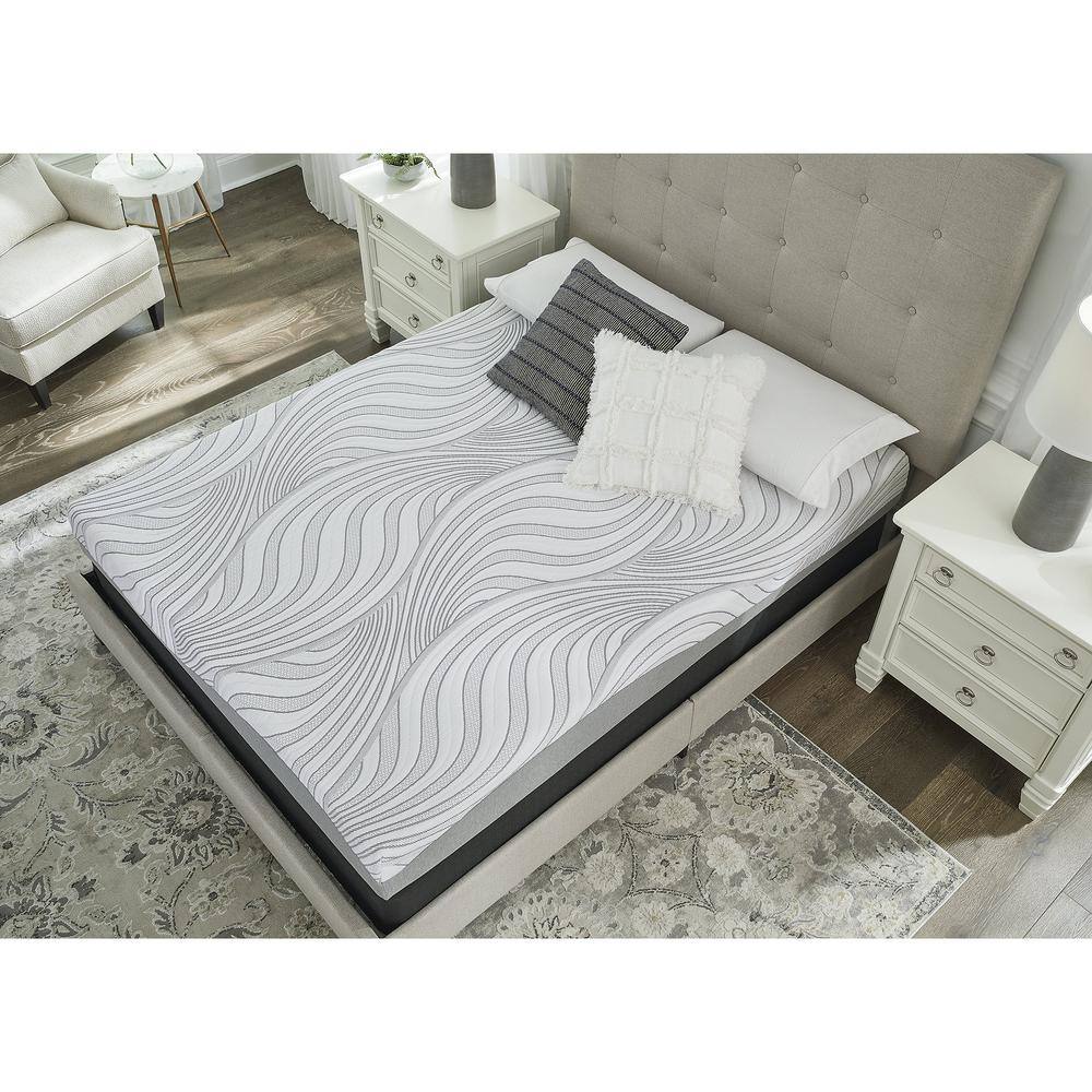 8-Inch White Memory Foam Queen Mattress