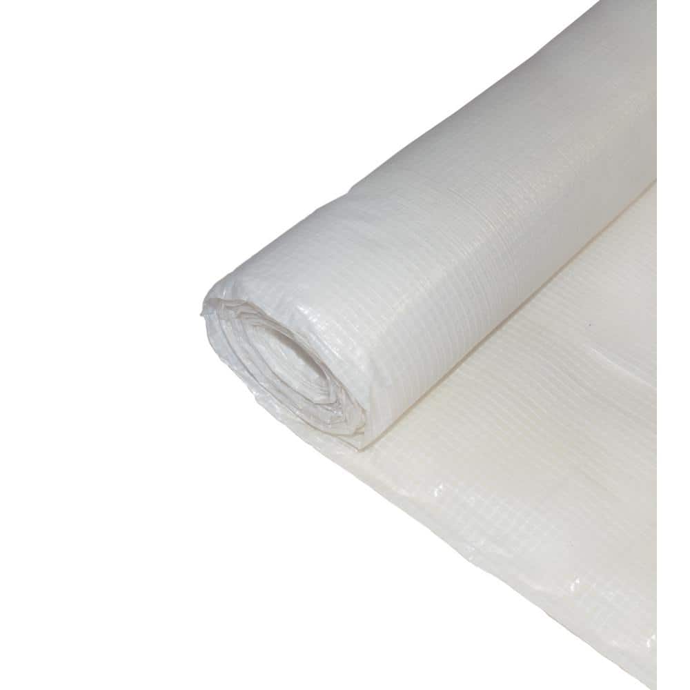 10 ft. x 100 ft. Fire Retardant Woven Reinforced Plastic Sheeting Great for
