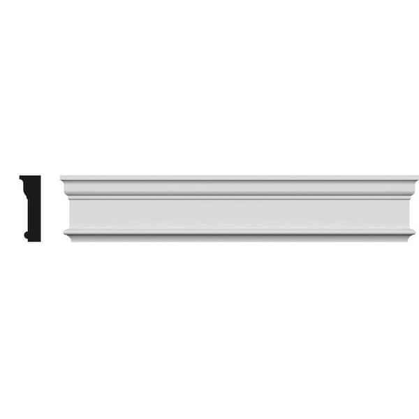 Ekena Millwork 1-1/8 in. x 26 in. x 4-5/8 in. Polyurethane Holmdel Crosshead Moulding