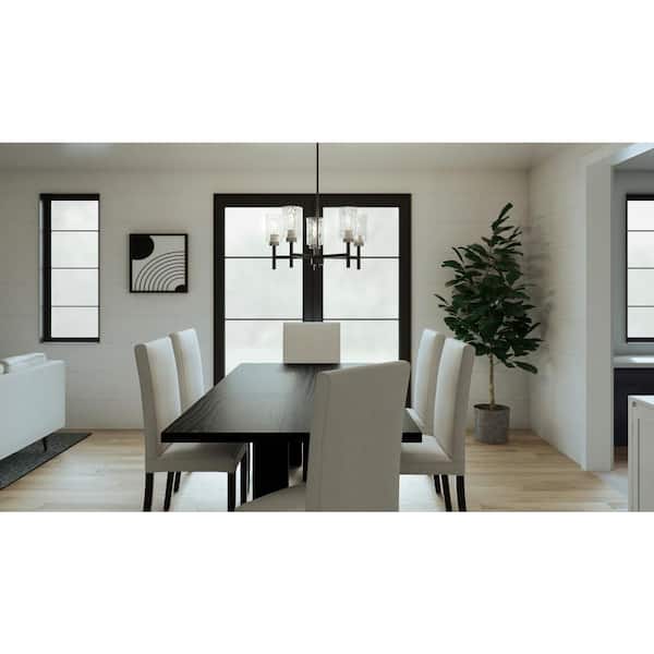 DSI LIGHTING Elara 5-Light Matte Black and Brushed Nickel