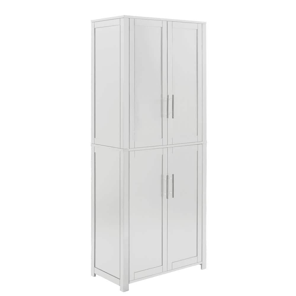 GOOD & GRACIOUS White Storage with 6Shelves and 4Doors