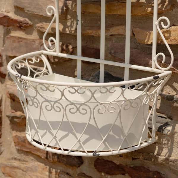 Zaer Ltd. International London 1820 Large Antique White Metal Wall
