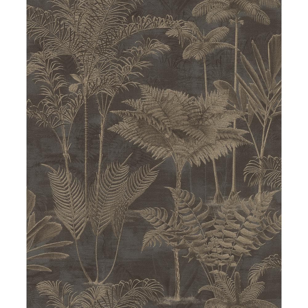 rasch Kinabalu Black Rainforest Wallpaper Sample RH555165SAM - The Home  Depot