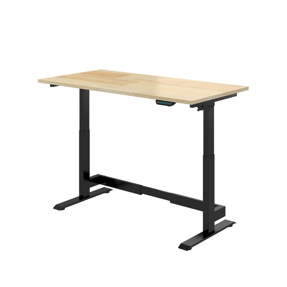 60 in. W x 30 in. D 1-Motor Electric Adjustable Height Workbench with Rubbe