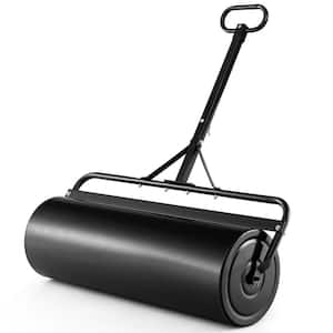 39 in. Push/Tow Lawn Roller in Black