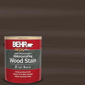 1 gal. #ST-103 Coffee Semi-Transparent Waterproofing Exterior Wood Stain