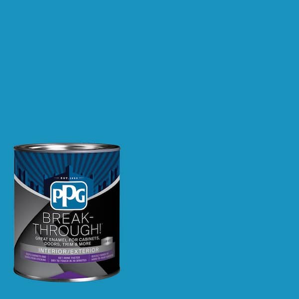 Break-Through! 1 qt. PPG1237-6 Bellflower Satin Door, Trim & Cabinet Paint