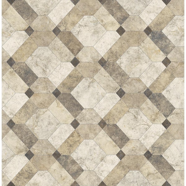 A-Street Prints Devonshire Beige Marble Paper Strippable Roll Wallpaper (Covers 56.4 sq. ft.)