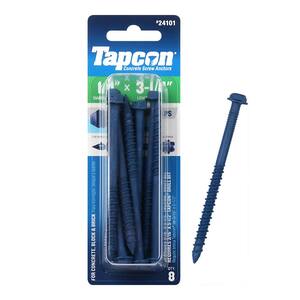 1/4 in. x 3-1/4 in. Hex-Washer-Head Concrete Anchors (8-Pack)