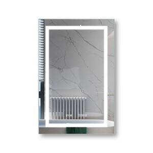 36 in. W x 24 in. H Frameless Rectangular Wall-Mount LED Light Bathroom Vanity Mirror