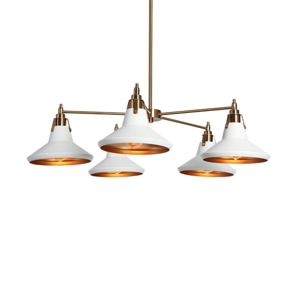Zevni Tencanonia Modern 5light Plating Brass Sputnik Chandelier with
