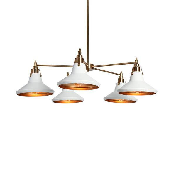 Zevni Tencanonia Modern 5light Plating Brass Sputnik Chandelier with