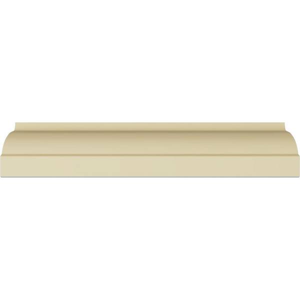 Ekena Millwork 3-1/ in. x 3-3/8 in. x 4-7/8 in. x 94-1/2 in. Holmdel Traditional Smooth Polyurethane Crown Moulding (12-Pack)