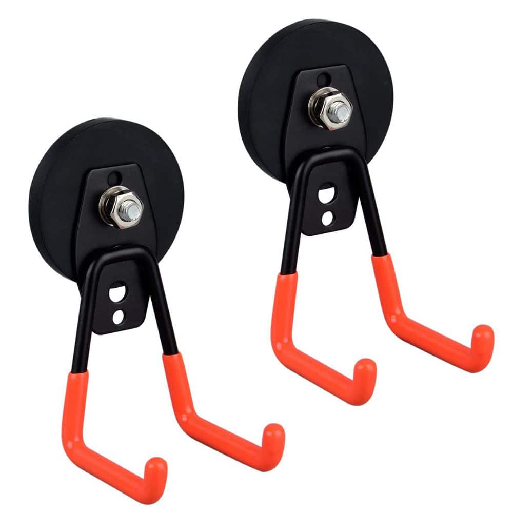 Heavy Duty 5.2 in. Strong Storage Wall Rack Utility Magnetic Hooks with Anti-Slip Coating for Indoor and Outdoor Hanging price history on PriceWatchPro