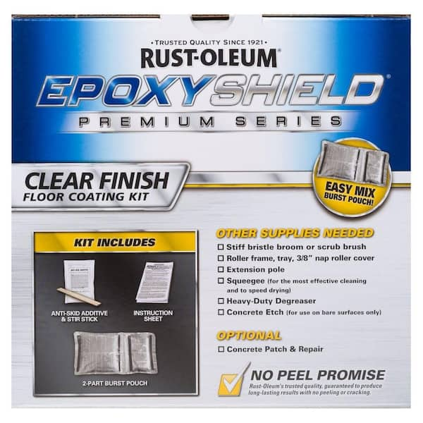 Rust-Oleum EpoxyShield 90 oz. Clear High-Gloss Low VOC Premium 