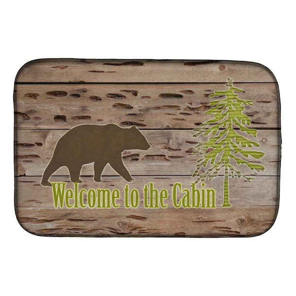 14 in. x 21 in. Welcome to the Cabin Dish Drying Mat