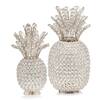 HomeRoots 15 in. Gold Faux Crystal Pineapple Sculpture