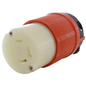 NEMA L16-20R 3-Phase 20 Amp 480-Volt 4-Prong Locking Female Orange Connector with UL, C-UL Approval