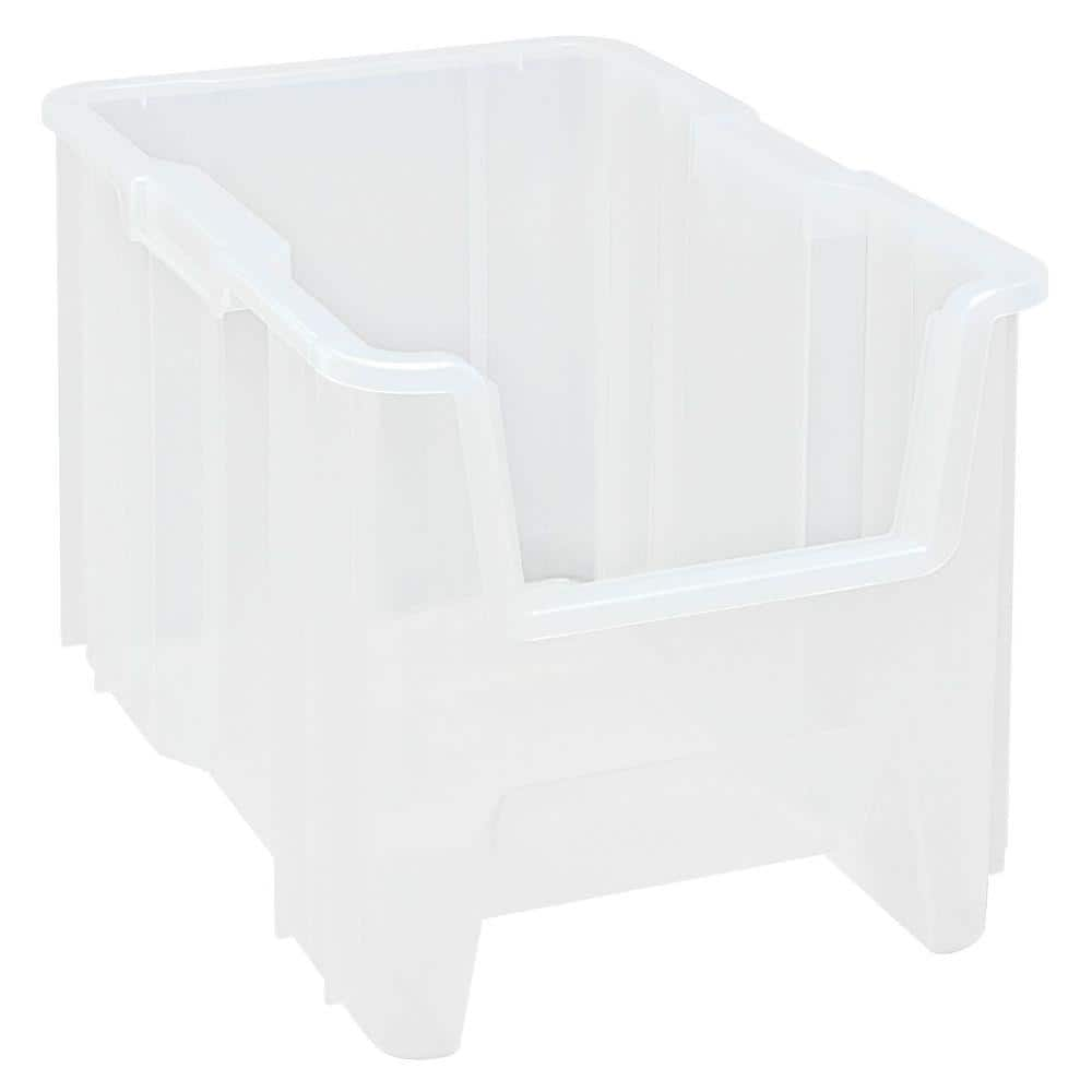 QUANTUM STORAGE SYSTEMS Heavy-Duty Giant Stack 10-Gal. Storage Tote in ...