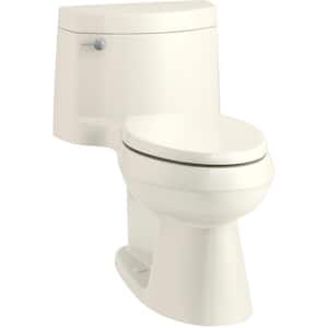 Cimarron 1-piece 1.28 GPF Single Flush Elongated Toilet in Biscuit