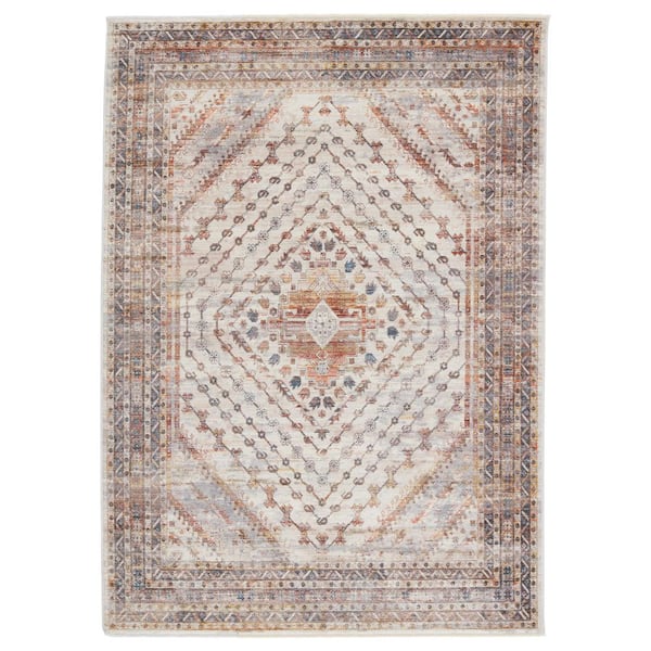 Jaipur Living Terra Multicolor/Light Gray 9 ft.3 in. x 13 ft.3 in. Medallion Rectangle Area Rug