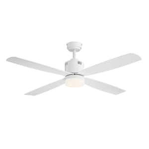 Kitteridge 52 in. LED Indoor White Ceiling Fan with Light Kit