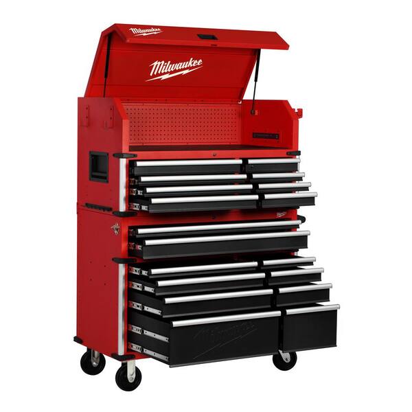 Milwaukee High Capacity 46 in. 18-Drawer Tool Chest and Cabinet Combo-48-22-8546  - The Home Depot