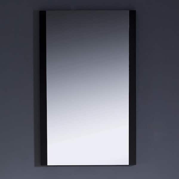 Torino 20.00 in. W x 32.00 in. H Framed Rectangular Bathroom Vanity Mirror in Espresso