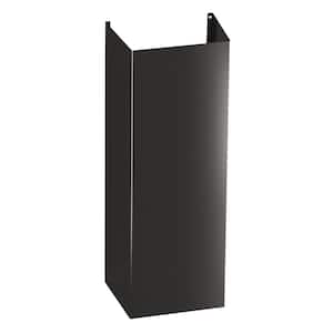 10 ft. Ceiling Duct Cover Kit in Black Stainless Steel, Fingerprint Resistant