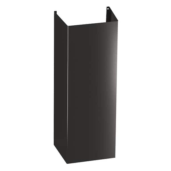 GE 10 ft. Ceiling Duct Cover Kit in Black Stainless Steel, Fingerprint ...