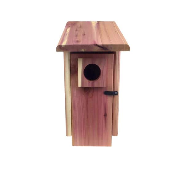Cedar Bluebird House with Predator Guard