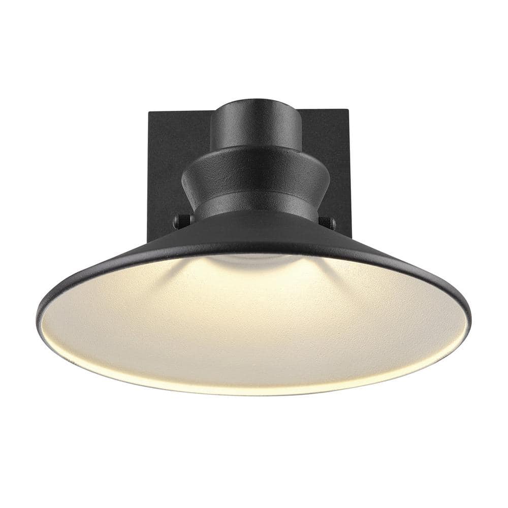 Harris Matte Black Integrated LED Modern Farmhouse Outdoor Wall Sconce