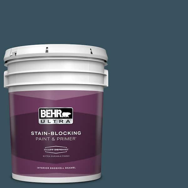 BEHR ULTRA 5 gal. #PPU13-20 Restless Sea Extra Durable Eggshell Enamel Interior Paint & Primer