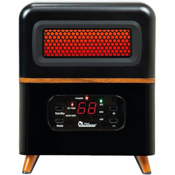 Dr Infrared Heater Dual Heating Hybrid Space Heater, 1500-Watt with Remote, More Heat