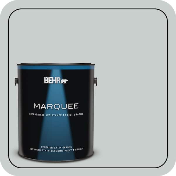 BEHR MARQUEE 1 gal. #720E-2 Light French Gray Satin Enamel Exterior Paint & Primer