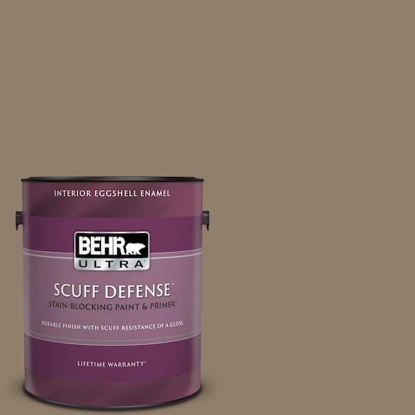 BEHR ULTRA 1 gal. Home Decorators Collection #HDC-NT-11 Sandalwood Tan Extra Durable Eggshell Enamel Interior Paint & Primer
