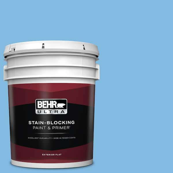 BEHR ULTRA 5 gal. #560B-4 Enchanting Flat Exterior Paint & Primer