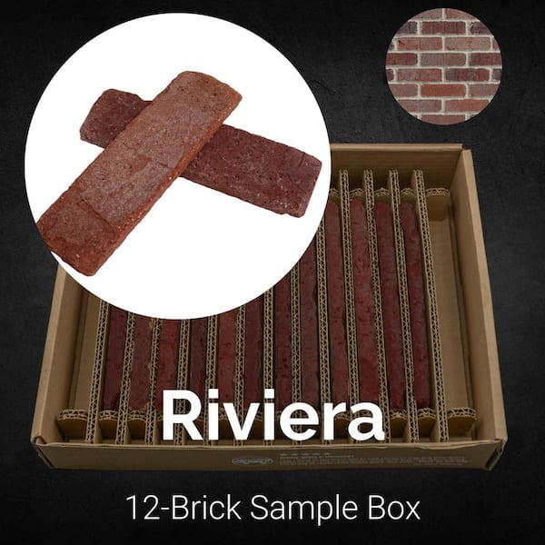 Old Mill Brick Sample Box Riviera Thin Brick 7.625 in. x 2.25 in. x 0.5 in.