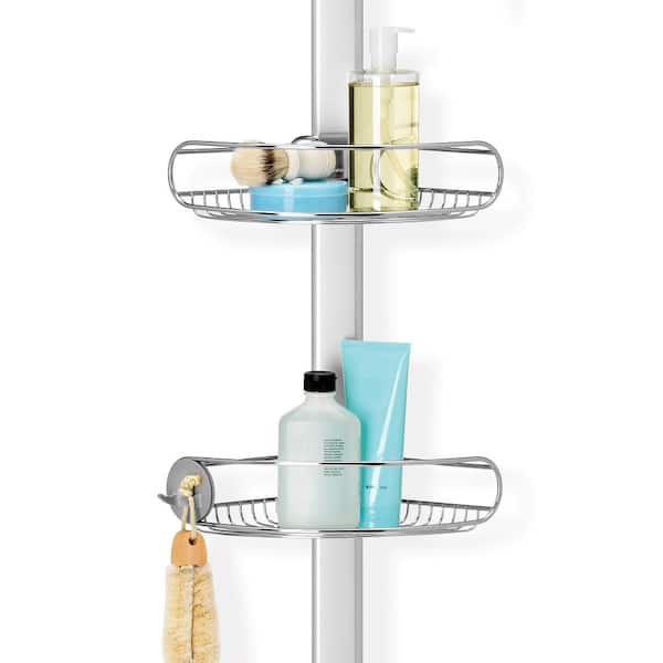simplehuman Stainless Steel Tension Pole Shower Caddy