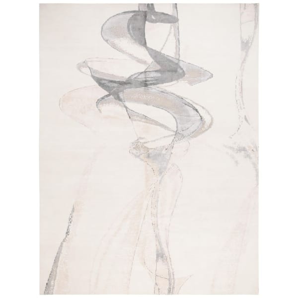 Centennial 9 ft. x 12 ft. Gray/Ivory Abstract Area Rug