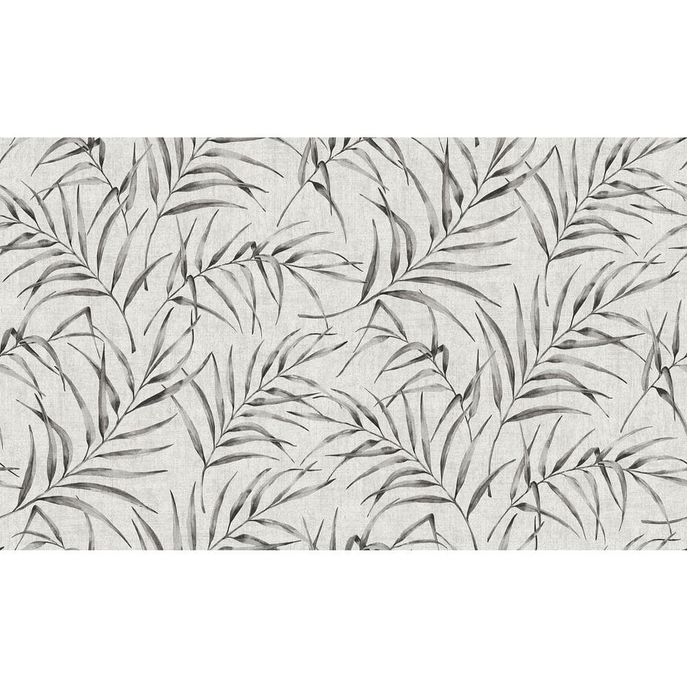 Botanical Grey Wallpaper Sample