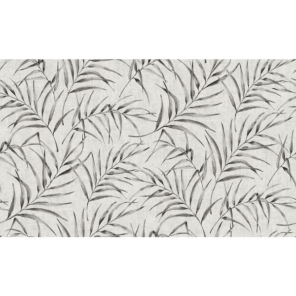 Advantage Botanical Grey Wallpaper Sample