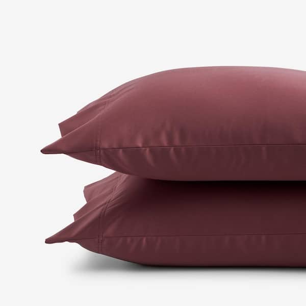 The Company Store Legends Hotel Redwood 450-Thread Count Wrinkle-Free Solid Supima Cotton Sateen Standard Pillowcase (Set of 2)