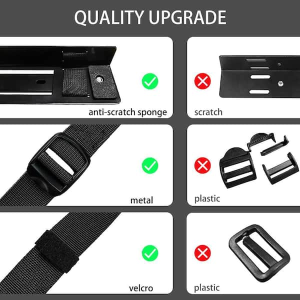 BIBIVIS Black Under Desk Slide Out PC Mount, Adjustable CPU Holder