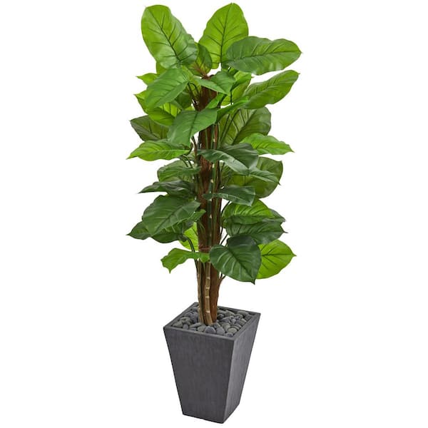 HONEY JOY 5 ft. Artificial Tree Fake Monstera Deliciosa Plant in Pot with  15 Split Leaves Faux Plant for Indoor Outdoor TOPB006146 - The Home Depot