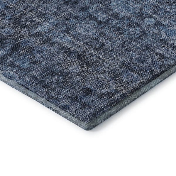 Mayfield Premium Machine Washable Abstract AMF1145 Blue 9 ft. x 12 ft. Area Rug