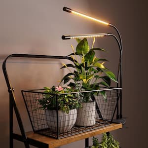 Homevenus 2-Heads Full Spectrum Clamp LED Grow Lights For Indoor